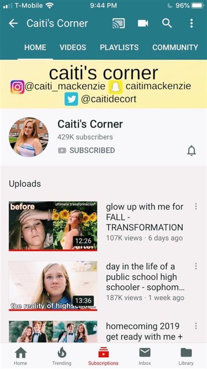 Caiti’s Corner- Age, Height, Net Worth, Boyfriend, Career, Nationality