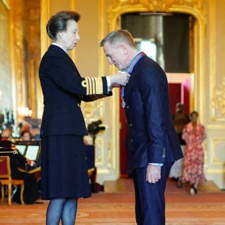 Princess Anne Confers An Honorary Title To A James Bond Actor Daniel Craig