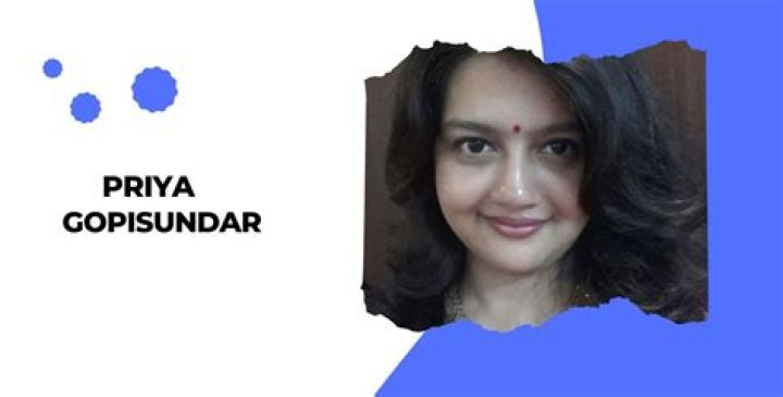 Priya Gopisundar- Net Worth, Bio, Age, Husband, Marriage, Career